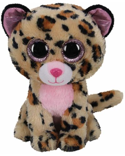Плюшена играчка TY Toys - Розов-кафяв леопард Livvie, 15 cm - 1